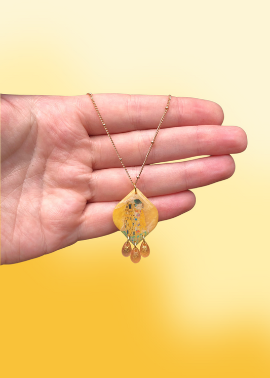 Klimt’s The Kiss necklace