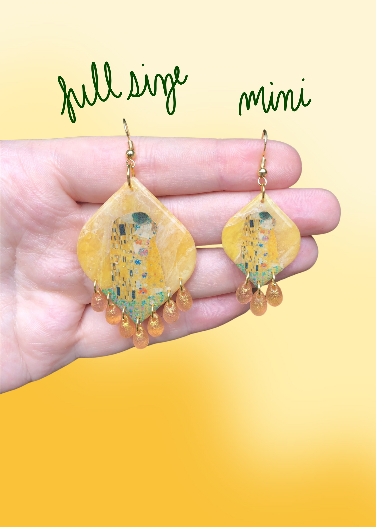 Mini Klimt’s The Kiss Earrings