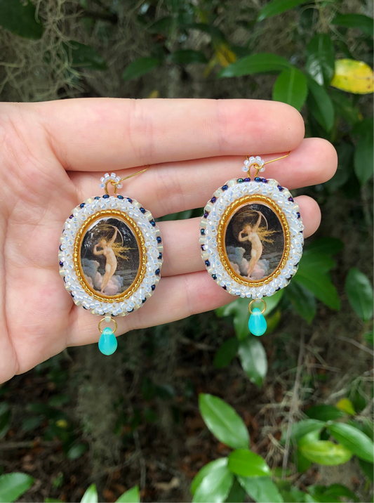 **PREORDER** Jules Louis Machard’s Selene Beaded earrings