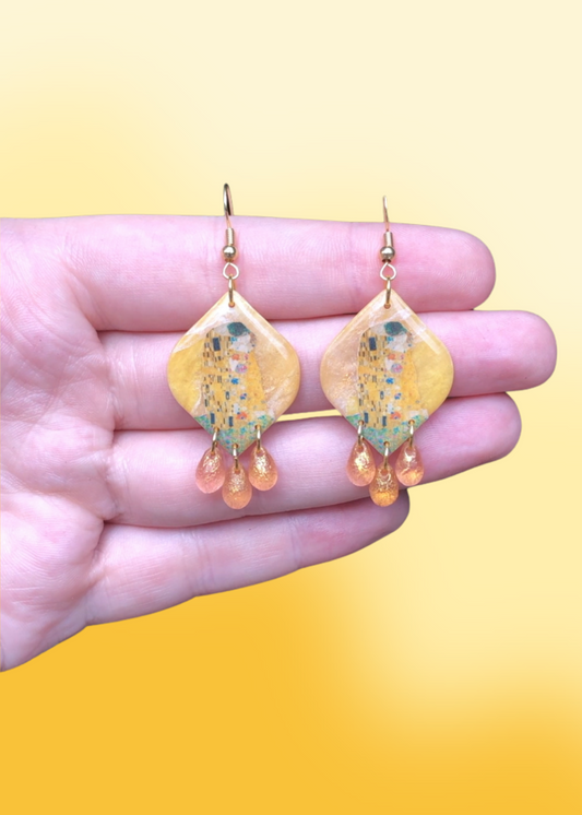 Mini Klimt’s The Kiss Earrings
