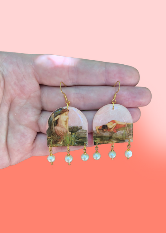 Mini Size Echo and Narcissus earrings